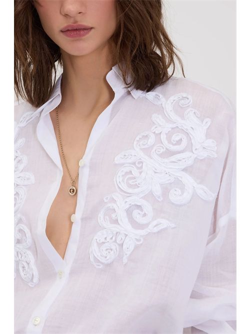 Camicia con ricamo ERMANNO FIRENZE | D48EK009ES8MF01000010